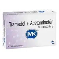 Tramadol + Acetaminofén 37.5 mg / 325 mg caja x 10 tabletas MK