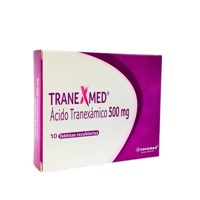 Tranexmed tabletas 500 mg, caja x 10 unidades
