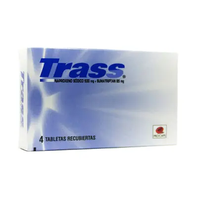Trass tabletas 500/85 caja x 4 unidades
