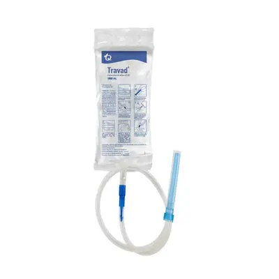 Travad Enema solución salina 2,5 % bolsa 1000 ml