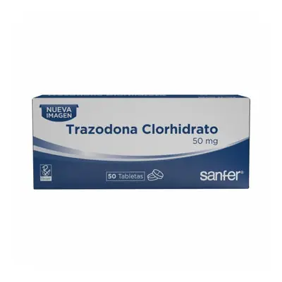 Trazodona Recipe tabletas 50 mg caja x 50 unidades