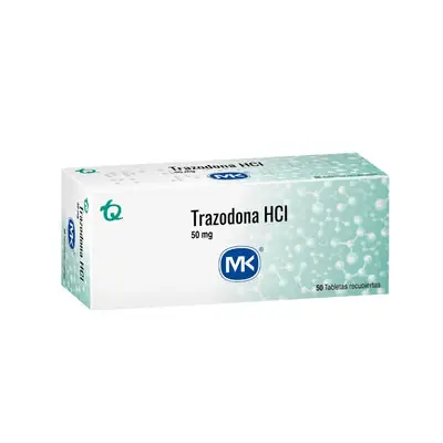 Trazodona clorhidrato MK tabletas 50 mg, caja x 50 unidades