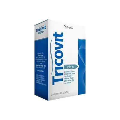 Tricovit tabletas 400 mg caja x 60 unidades
