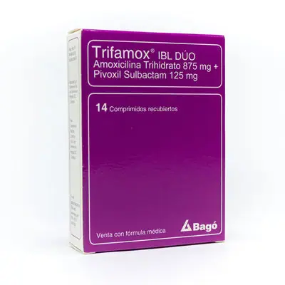 Trifamox IBL Duo comprimidos, caja x 14 unidades