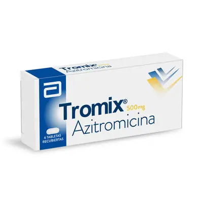 Tromix tabletas recubiertas 500 mg, caja x 6 unidades