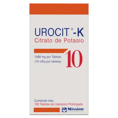 Urocit-K tabletas 1080 mg caja x 100 unidades