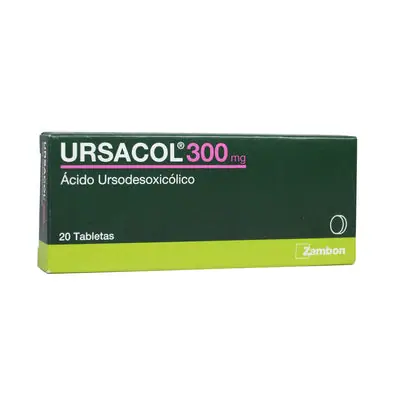 Ursacol tabletas 300 mg Zambon, caja x 20 unidades