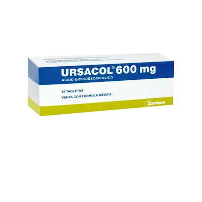 Ursacol tabletas 600 mg Zambon, caja x 15 unidades