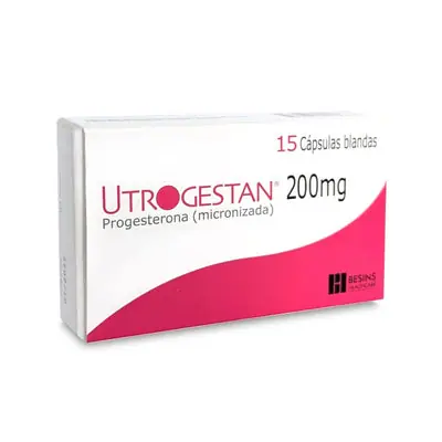 Utrogestan cápsulas 200 mg, caja x 15 unidades (Gador)