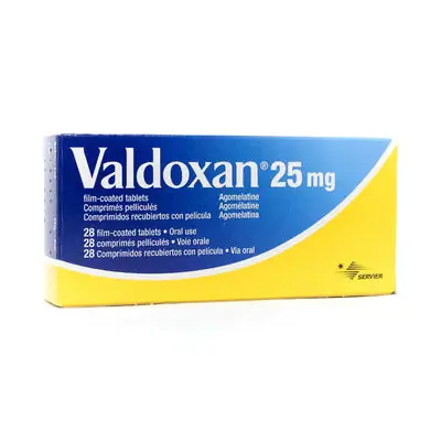 Valdoxan comprimidos 25 mg caja x 28 unidades