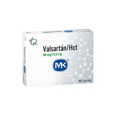 Valsartán HCT tabletas 80/12.5 mg, caja x 30 unidades