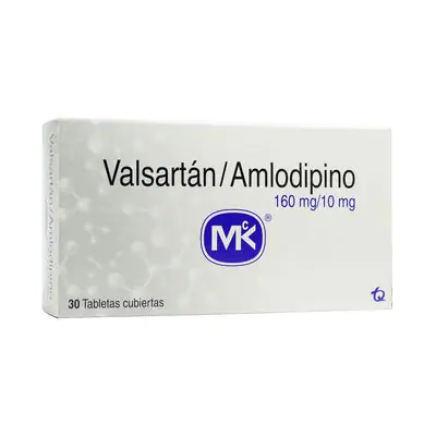 Valsartán + amlodipino MK tabletas 160 mg / 10 mg, caja x 30 unidades