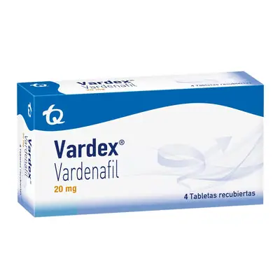 Vardex tabletas recubiertas 20 mg caja x 4 unidades
