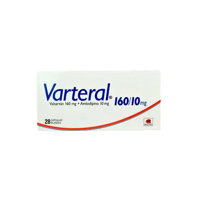Varteral cápsulas blandas 160 mg/10 mg caja x 28 unidades