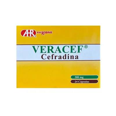 Veracef cápsulas 500 mcg caja x 24 unidades