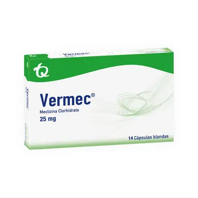 Vermec cápsulas blandas 25 mg caja x 14 unidades