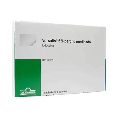 Versatis parche 5% caja x 5 unidades