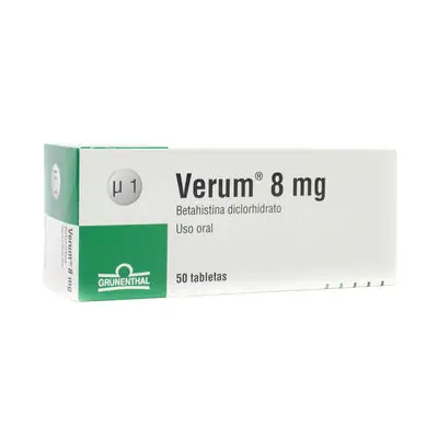 Verum tabletas 8 mg, caja x 50 unidades