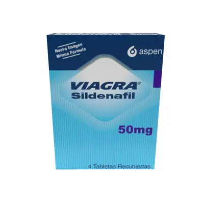 Viagra 50 mg tabletas, caja con 4 tabletas