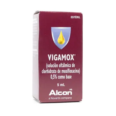 Vigamox 0,5 % gotas oftálmicas, frasco 5 ml