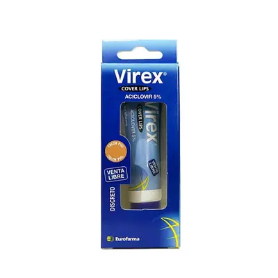 Virex Cover Lips crema 5%, tubo de 10 g