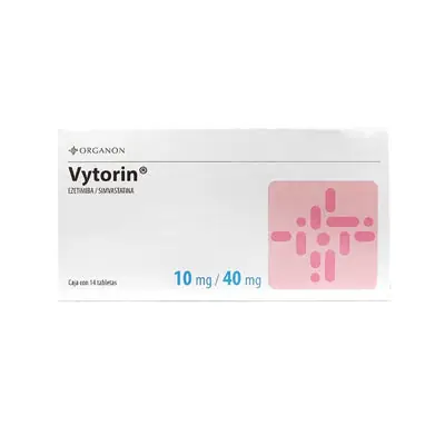 Vytorin 10/40 mg comprimidos, caja x 14 unidades