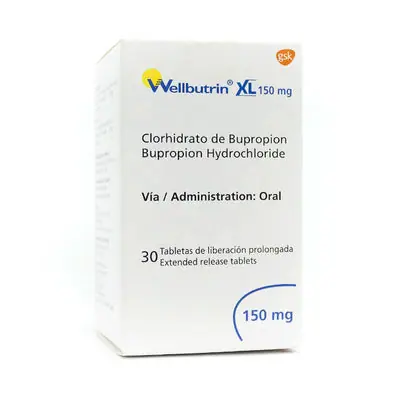 Wellbutrin XL tabletas 150 mg, caja x 30 unidades