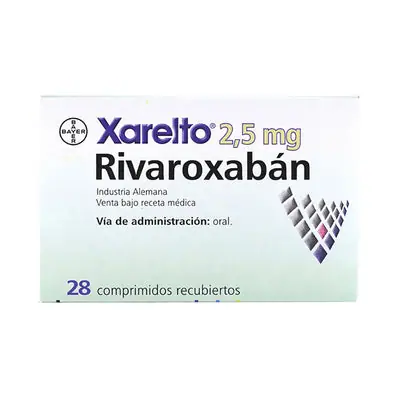 Xarelto 2.5 mg tabletas x 28 unidades
