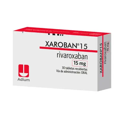 Xaroban 15 mg tabletas recubiertas, caja x 30 unidades