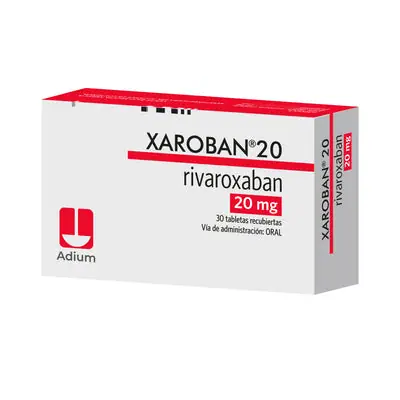 Xaroban 20 mg tabletas recubiertas, caja x 30 unidades