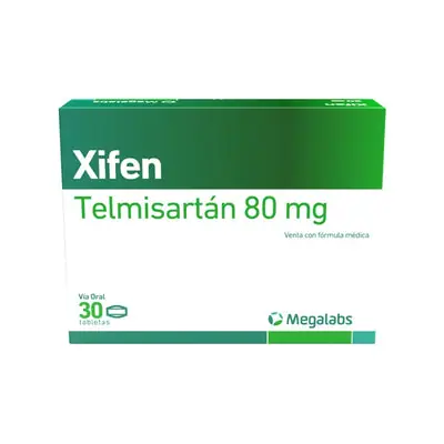 Xifen tabletas 80 mg, caja x 30 unidades