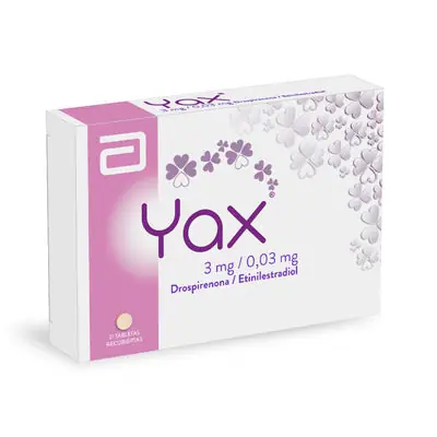 Yax tabletas 3 mg/0,03 mg, caja x 21 unidades