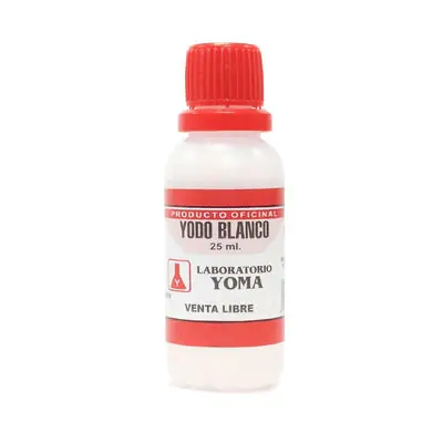 Yodo blanco Yoma líquido, frasco 25 ml