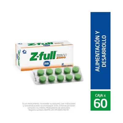 Z-full Mk tabletas caja x 60 unidades