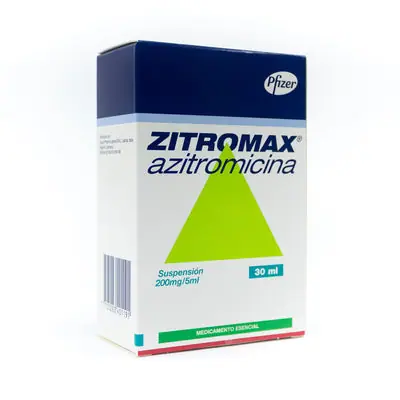 Zitromax suspensión 200 mg, frasco 30 ml