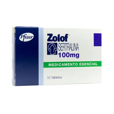 Zolof 100 mg tabletas, caja con 10 tabletas