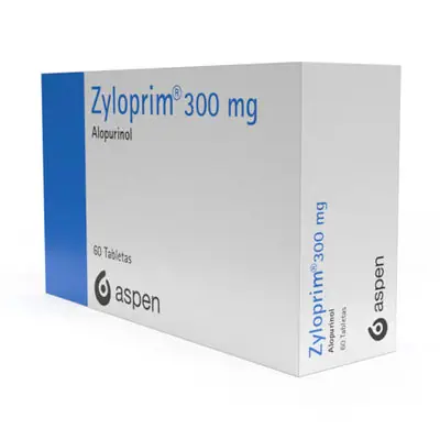 Zyloprim 300 mg tabletas, caja con 60 tabletas