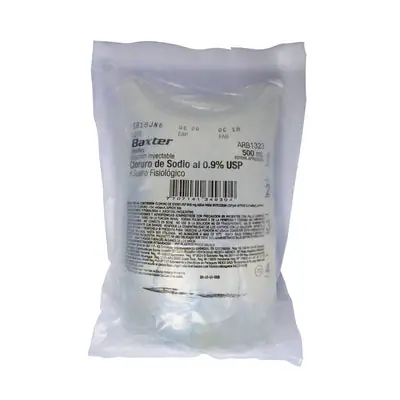 Suero Fisiológico 0.09 bolsa 500 ml