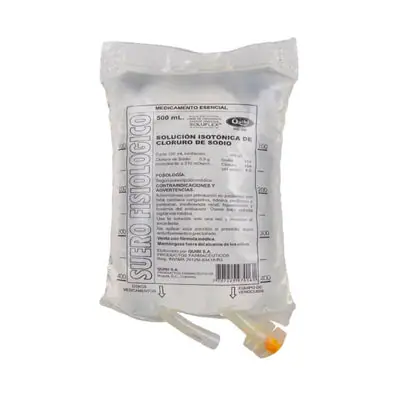 Suero Fisiológico Quibi bolsa 500 ml
