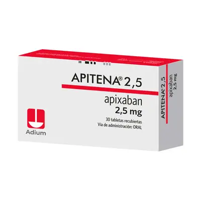 Apitena 2,5 mg tabletas recubiertas, caja x 30 unidades