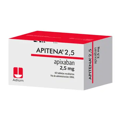 Apitena 2,5 mg tabletas recubiertas, caja x 60 unidades