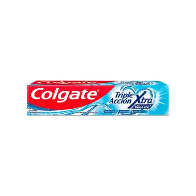 Crema dental Colgate Triple Acción Xtra Blancura, caja 60 ml