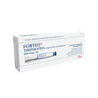 Forteo 250 mcg, solución inyectable en jeringa prellenada de 2,4 ml - Eli Lilly