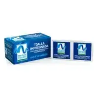 Toalla impregnada con alcohol isopropílico 70 % y clorhexidina 2 % caja x 100 unidades