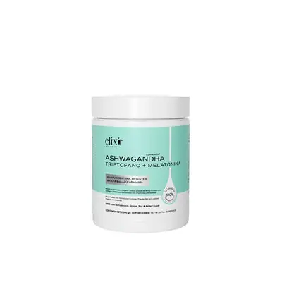 Ashwagandha + Triptofano + Melatonina en polvo, pote 300 g
