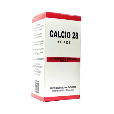 Calcio 28 jarabe, frasco 120 ml