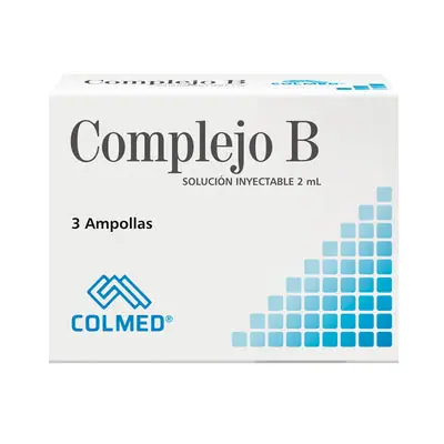 Complejo B Colmed solución inyectable 2 ml, caja x 3 unidades