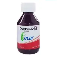 Complejo B jarabe Ecar, frasco 120 ml