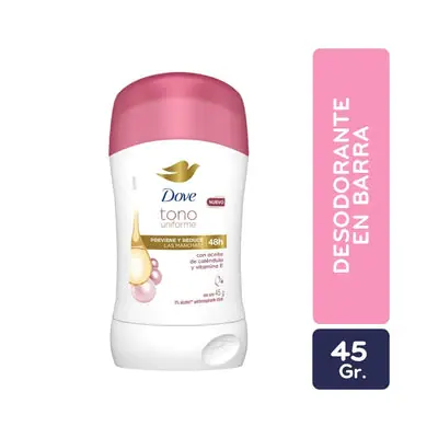 Desodorante Dove Tono Uniforme caléndula y vitamina E en barra