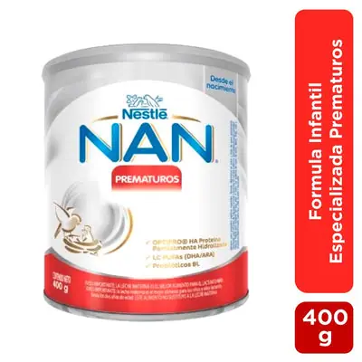 NAN Prematuros fórmula en polvo lata 400 g